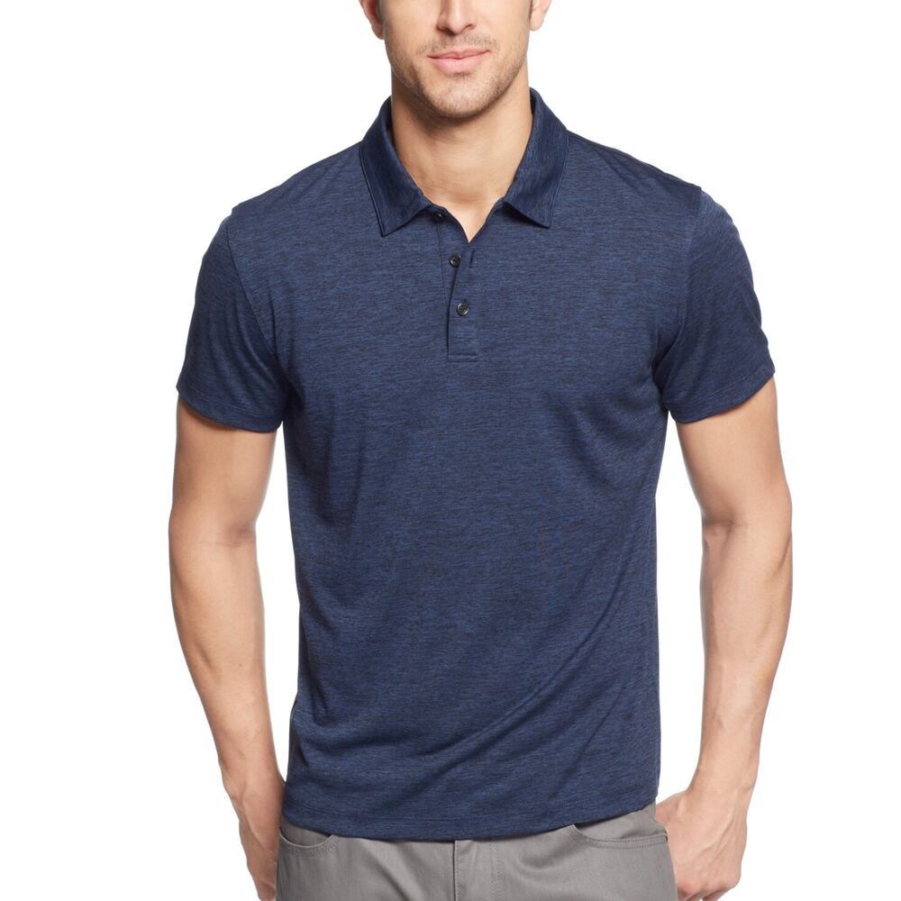 Alfani Men's Classic-Fit Ethan Performance Polo Lucky Blue Size S 12644